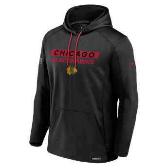 Chicago Blackhawks pánská mikina s kapucí AP Rink Poly Fleece Pullover Hood