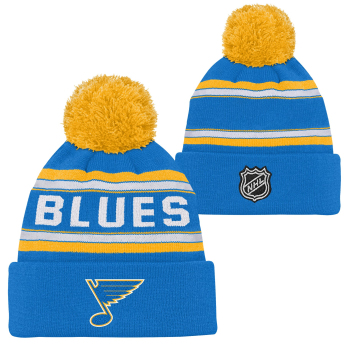 St. Louis Blues dětská zimní čepice 3Rd Jersey Jacquard Cuff Pom