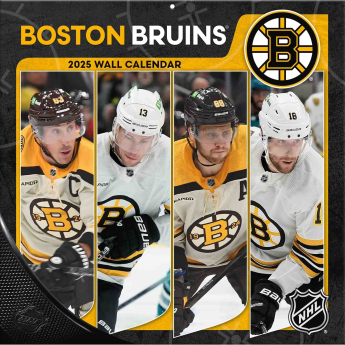 Boston Bruins kalendář 2025 Wall Calendar