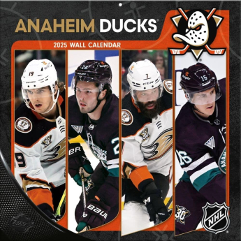 Anaheim Ducks kalendář 2025 Wall Calendar