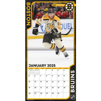 Boston Bruins kalendář 2025 Wall Calendar