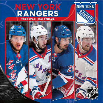 New York Rangers kalendář 2025 Wall Calendar