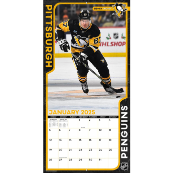 Pittsburgh Penguins kalendář 2025 Wall Calendar