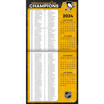 Pittsburgh Penguins kalendář 2025 Wall Calendar