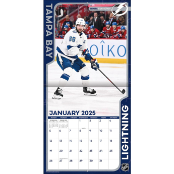 Tampa Bay Lightning kalendář 2025 Wall Calendar