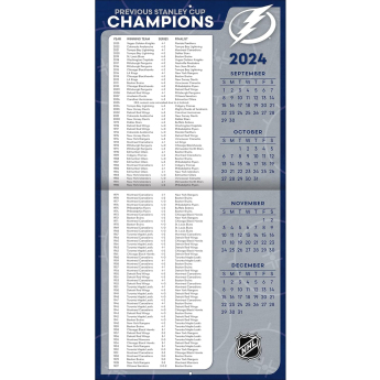 Tampa Bay Lightning kalendář 2025 Wall Calendar