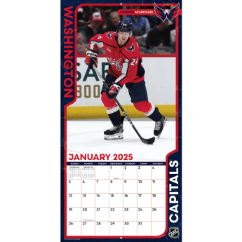 Washington Capitals kalendář 2025 Wall Calendar