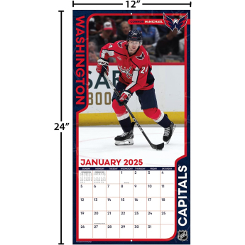 Washington Capitals kalendář 2025 Wall Calendar