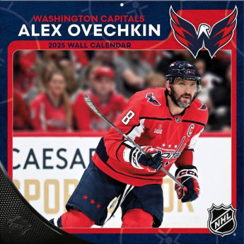 Washington Capitals kalendář Alexander Ovechkin #8 2025 Wall Calendar