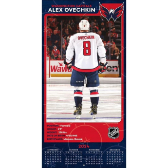 Washington Capitals kalendář Alexander Ovechkin #8 2025 Wall Calendar