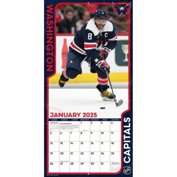 Washington Capitals kalendář Alexander Ovechkin #8 2025 Wall Calendar