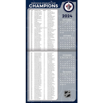 Winnipeg Jets kalendář 2025 Wall Calendar