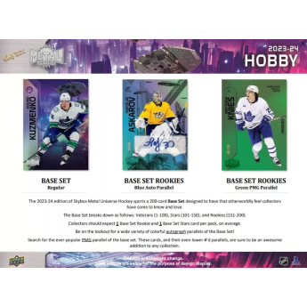 NHL boxy hokejové karty NHL 2023-24  Upper Deck Skybox Metal Universe Hobby Box