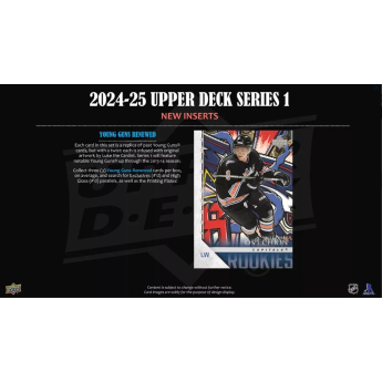 NHL boxy hokejové karty NHL 2024-25 Upper Deck Series 1 Hobby Box