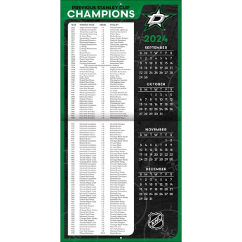 Dallas Stars kalendář 2025 Wall Calendar