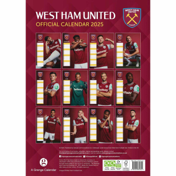 West Ham United kalendář 2025