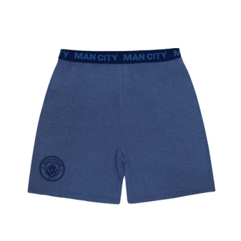 Manchester City pánské pyžamo Short Blue Marl