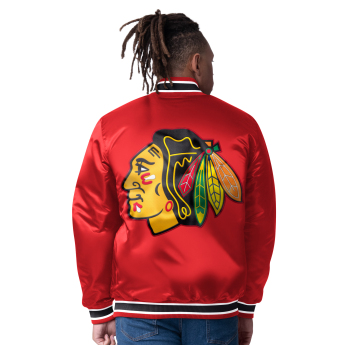 Chicago Blackhawks pánská bunda The CLOSER Reversible Varsity Satin