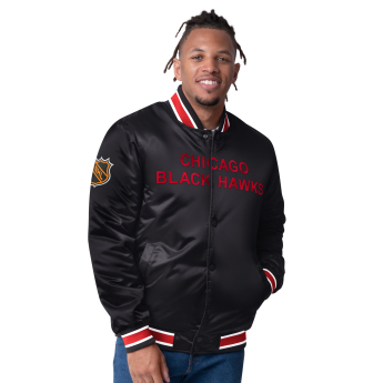 Chicago Blackhawks pánská bunda The CLOSER Reversible Varsity Satin