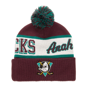 Anaheim Ducks zimní čepice Block Sweep Pom Knit