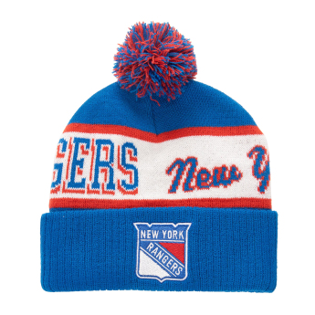 New York Rangers zimní čepice Block Sweep Pom Knit