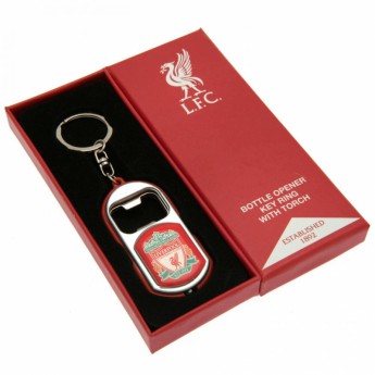 FC Liverpool přívěšek s otvírakem Key Ring Torch Bottle Opener