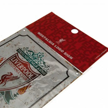 FC Liverpool cedule na zeď Retro Logo Sign