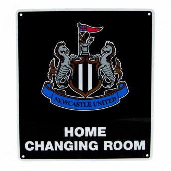 Newcastle United kovová značka Home Changing Room Sign